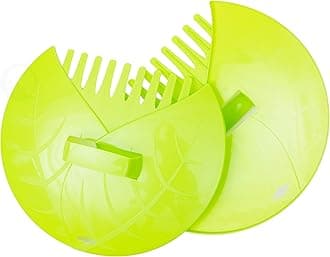 Pair of Leaf Scoops, Hand Rakes for Lawn and Garden Cleanup
