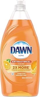Ultra Antibacterial Hand Soap, Dishwashing Liquid Dish Soap Orange, 28 Fluid Ounce, Pack of 8
