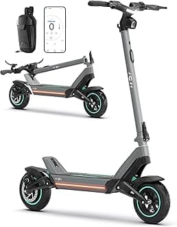 Electric Scooter for Adults,1300W Motor,48V 23Ah, 45 Miles Long Range & 34 MPH Top Speed E Scooter,11" All-Terrain Fast Scooter for Off-Road, Road,Mountains,Snow