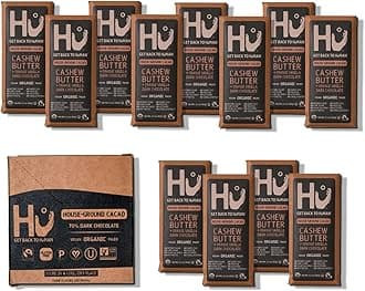 Hu Chocolate Bars | 12 Pack Orange Dream Vanilla Cashew Butter Chocolate | Natural Organic Vegan, Gluten Free, Paleo, Non GMO, Fair Trade Dark Chocolate | 2.1oz Each