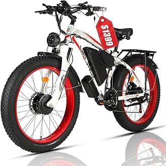 Electric Bike for Adults, 2000W Dual Motor Ebikes, 21 Speed 35MPH AWD Electric Bicycle, 26" Fat Tire MTB, 48v 22.5AH Removable Battery, Hydraulic Brake