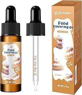 Cake Batter Flavoring Extract – 1 fl oz Concentrated Food Flavoring Oil for Baking, Candy Making, Lip Gloss & Desserts, with Glass Dropper