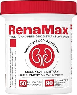 Capsule Kidney Restores & Kidney Care Supplement - Probiotic & Prebiotic Supplement to Support Normal Kidney Function - 50 Billion CFU per Capsule - Made in U.S.A (90 Caps (1 Pack))