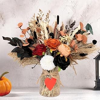 RyddeligHome Deluxe Centerpieces for Dinner Table, Fall Centerpieces for Tables, Coffee Dining Table Centerpiece Decor for Home, Christmas Thanksgiving Winter Decorations, Centro De Mesa De Otoño