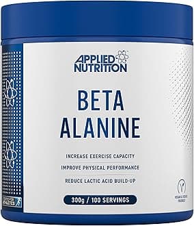 Beta-Alanine Amino Acid Pre Workout Powder 3000mg per Serving Enhances Training Duration & Physical Performance Gluten Free, Suitable for Vegans (300g - 100 Servings) (Unflavoured)