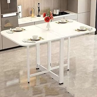 Folding Dining Table, Drop Leaf Dining Table, Extendable Kitchen Table, Space Saving Dining Table, for Kitchen, Bedroom, Living Room (Color : D, Size : 100cm)