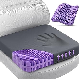 TushGuard Gel Seat Cushion for Long Sitting, Enlarged & Thickened Patent Design Office Chair Cushion, Breathable Cooling Seat Cushions for Office Chairs, Soft Car Seat Cushion for Wheelchair(XX-Large)