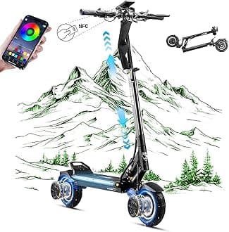 eAhora Tiger Max Electric Scooter Adults, 3000W Dual Motor & 37 Mph Top Speed, 48V 20Ah Battery, 45 Miles Foldable Off-Road Electric Scooter, E-ABS, NFC