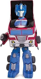 Kid's Transformers Optimus Prime Convertible Cosplay Costume - Child Semi Truck to Optimus Prime Converting Costume S