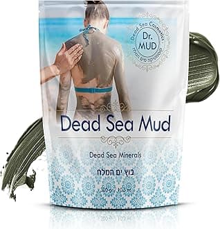 Dead Sea Mud Body Mask, Black Clay Treatment, Natural Minerals Deep Cleansing Mask (20.4 oz)