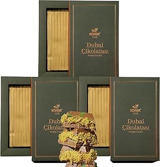 Dubai Chocolate 7oz Kunafa Pistachio Rich Milk Chocolate 200 Gram, Individually Wrapped Fresh, Premium Pistachio - Gift box for birthday - congratulations - Christmas Amazing Pack (Pack of 3)