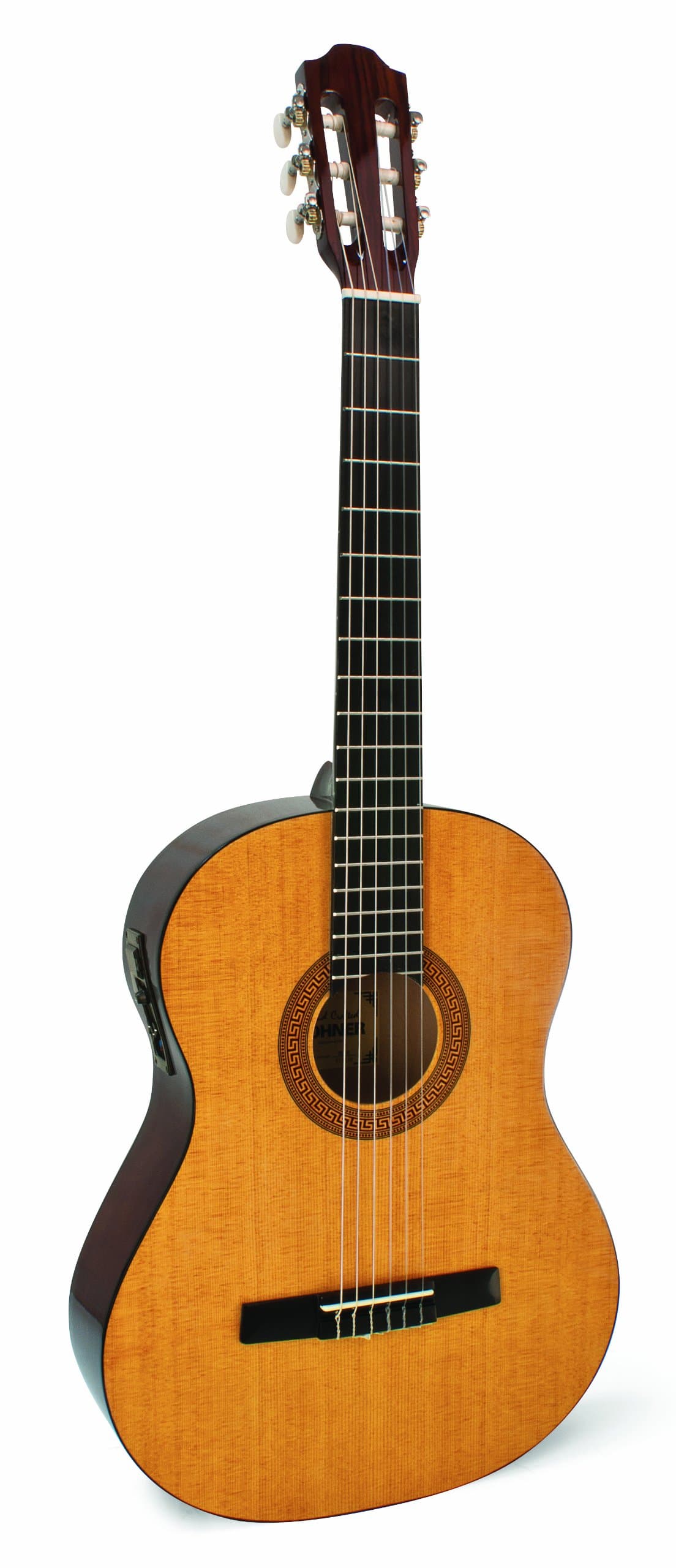 Hohner HC06E Full Sized Nylon String Guitar with Electric Preamp