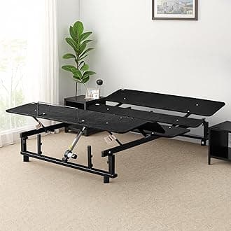 Adjustable Bed Frame Queen Size, Zero Gravity Adjustable Bed Base with Wireless Remote, Head and Foot Incline, Whisper Quiet Durable Motor, Bed Frame for Adjustable Base Easy Installation