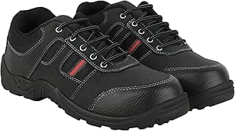 Industrial Steel Toe Lace-up Safety Shoes for Men(Black)