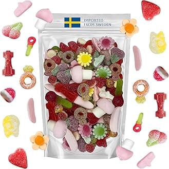 Swedish Sweet & Sour Lovers’ Mix – 1 LB Candy Assortment Bag with TikTok-Viral Favorites Like Bubs Sur Skalle, Ahlgrens Bilar & More! Chewy, Fruity, and Sour Treats Imported from Sweden & Packed in a Svenska Imports Bag.