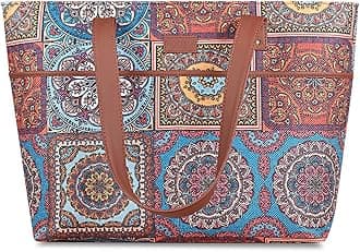 ZOUKWomen's Handcrafted Vegan Classic Zipper Wallet, Mandala Multicolor, M