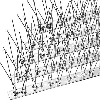 OFFO Bird Spikes with Stainless Steel Base,Pigeon Spikes for Roofs and Windows,Bird Deterrent Spikes Set for Deterring Crows,Seagulls and Small Birds,Cover 78cm