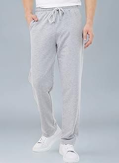 COMEOR Men's Thin Lightweight Breathable Cotton Straight Leg Jogging Pants, Long Sweatpants, Men's Jogger Training Trousers, Relaxing Tracksuit Bottoms