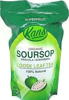 SOURSOP LOOSE DRIED LEAF TEA LEAVES PURE GRAVIOLA GUANABANA TEA 100% NATURAL ORGANIC 2 OUNCE
