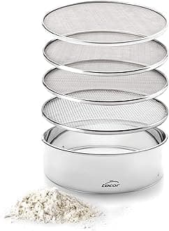 LACOR 4 Mesh Sieve Interchangeable 20 Cm, Stainless Steel, Silver