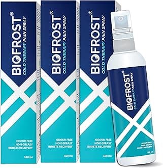 Biofrost Pain Relief Spray - Pack of 3 (100 ml Each) | Effective Cold Therapy for Muscle Recovery & Pain Relief | Convenient Triple Pack