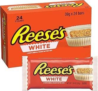 White Creme Peanut Butter Cups, 1.5 oz, 24 Count