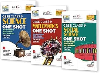 Educart CBSE Class 9 One Shot Question Bank 2025-26 Science, Mathematics and Social Science (Updated for 2026 Exam) 3 Book Bundle Product Bundle – 16 April 2025