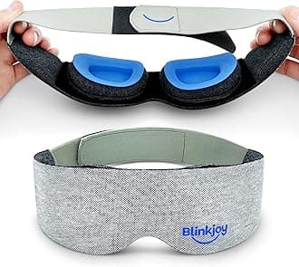 Blinkjoy Hydrating Sleep Mask for Dry Eye Relief – Moisture-Sealing Blackout Eye Mask Protects from Dust & Drafts, Preserves Eye Drops & Ointment, Lightweight (1st Gen)