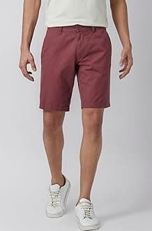 XYXX Men's Element Chino Shorts | Solid Straight Fit | 100% Cotton with Dual Pockets & Plus Sizes