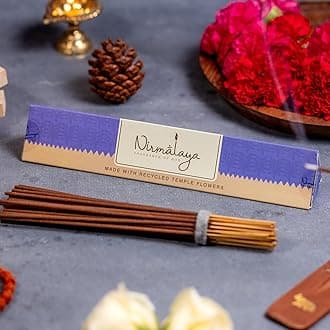 Patchouli Incense Sticks - 40 Sticks | 100% Natural & Charcoal Free | Sacred Air Purifiers