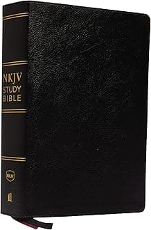 NKJV Study Bible, Premium Bonded Leather, Black, Comfort Print: The Complete Resource for Studying God’s Word