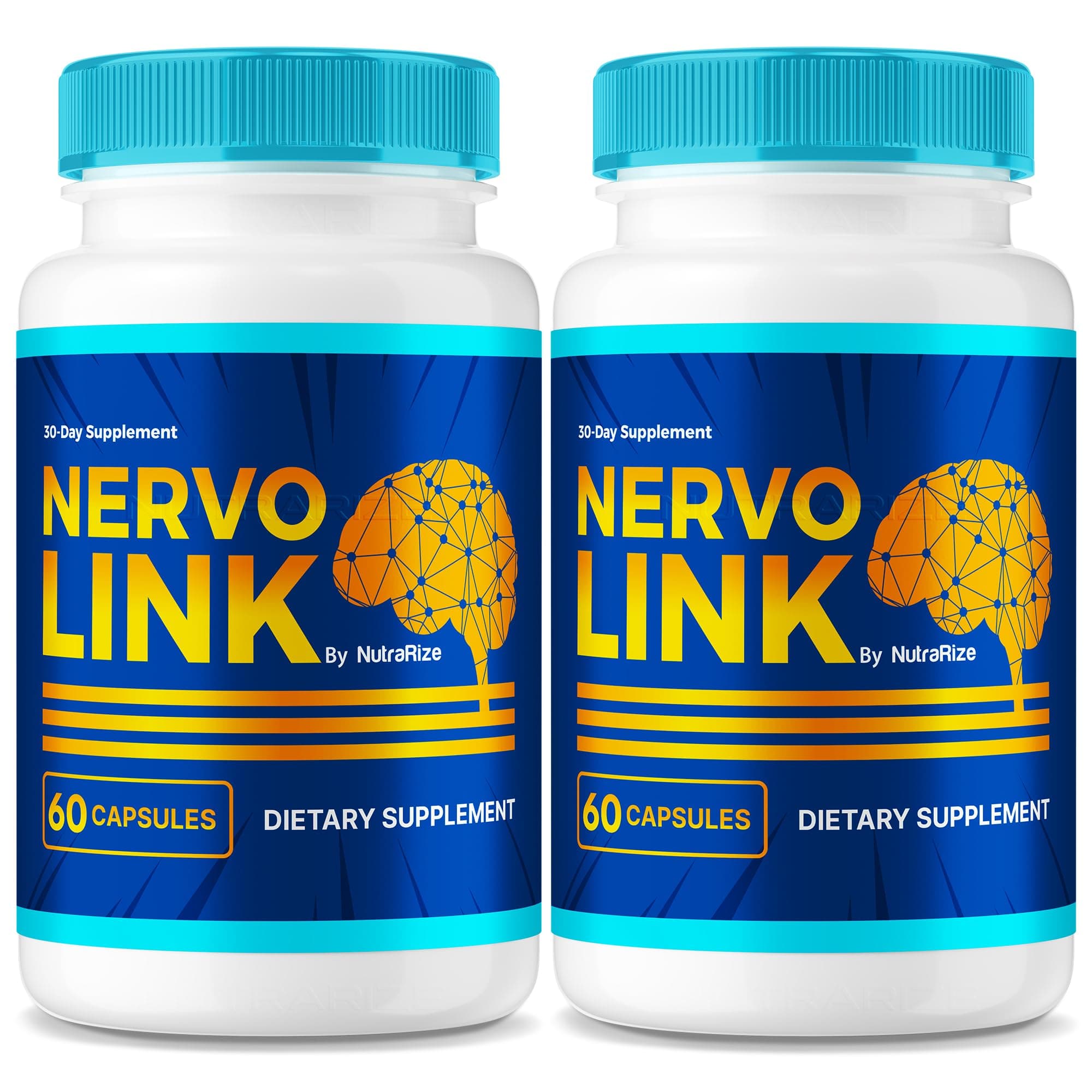 NutraRize (2 Pack) NervoLink – Daily Support Capsules with a Balanced Formula for Focus, Alertness, and Everyday Sharpness, Easy-to-Take Pills for Daily Wellness (120 Capsules)