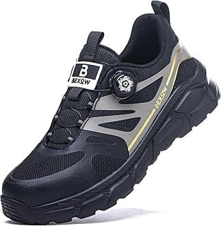 Safety Shoes Steel Toe Lightweight Work Sneakers for Men and Women Kevlar Midsole Slip Resistant Industrial Footwear