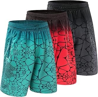 3PCS / Set Men's Running Shorts Quick Dry Running Shorts Basketball Pants Sports Pants (3pcs Short/Set5,3XL)