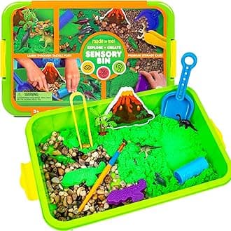 Explore + Create Dino Galaxy Sensory Bin, Fun Sensory Bins for Toddlers 3+, All-in-One Tactile Sensory Toys & Dino-Mite Sensory Experience