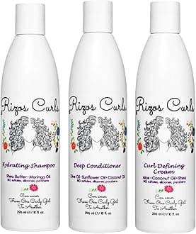 - Trio Bundle, Hydrating Shampoo & Deep Conditioner & Curl Cream Bundle, Gently Cleanse and Hydrate Curly Hair, Style & Define Curls for Frizz Free Volume, For All Curl Patterns 2a - 4c