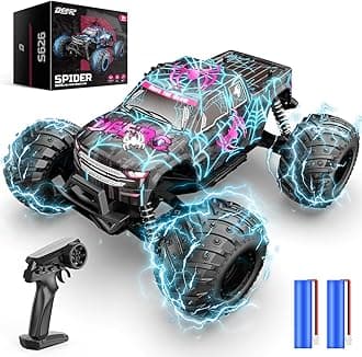DEERC Radio Control Off-Road RC Car for Kids, Remote Control Car, RC Car, Toy, 20KM/H, 1/14, Independent Suspension, Operation Time: 40 Minutes, 2.4GHz, with Light, for Children, Elementary School