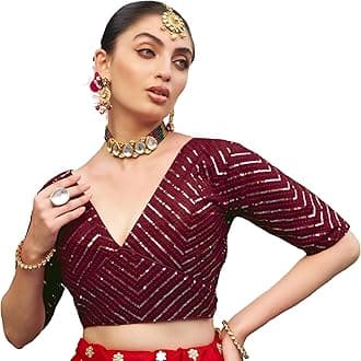 Pujia Mills Women Georgette Half Sleeve Blouse