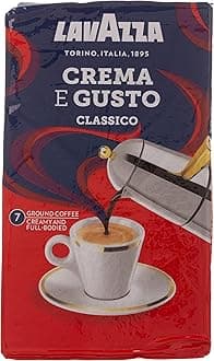 Lavazza Crema e Gusto Classico | Ground Coffee Powder| Italian Blend with Rich Aroma & Full Body| 250 g
