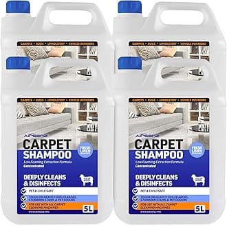 Professional Carpet Shampoo - Low Foaming Extraction Formula Suitable For All Carpet Cleaning Machines (Fresh Linen, 20L)