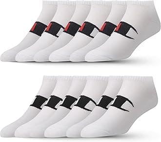 Champion Boys & Girls Socks - 12 Pair Crew, Low Cut, No Show, Ankle & Quarter Socks