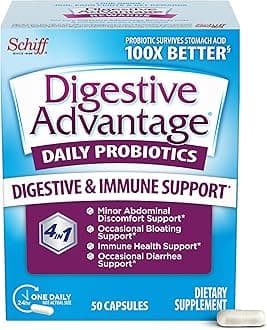 Digestive Advantage Probiotic Capsules Daily Supplement-Survives 100x better than yogurt and leading probiotic-50 Capsules