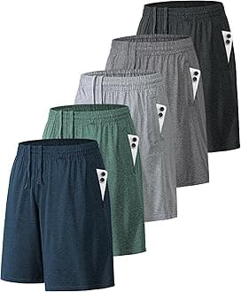 BALENNZ Athletic Shorts for Men with Pockets and Elastic Waistband Quick Dry Activewear