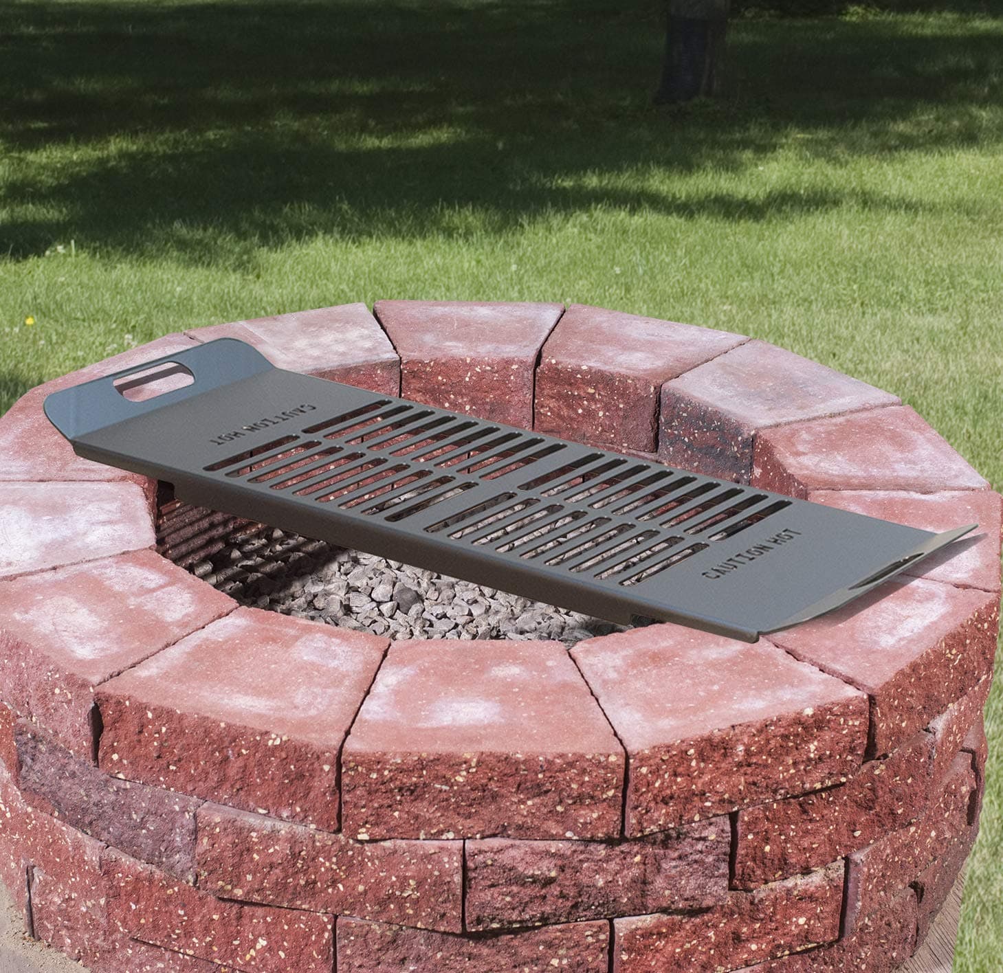 Pilot RockDrop-in Cooking Grate for Round or Square Fire Pits DIG-U4 Park Grill - Made in The USA -