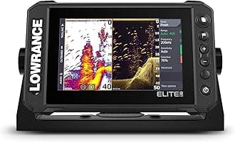 Lowrance Elite FS 7 Fish Finder (No Transducer) with Preloaded C-MAP Contour+ Charts