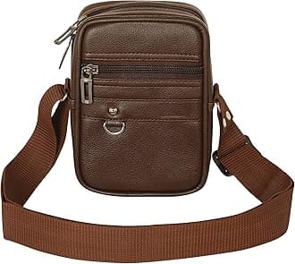 Gloss Leather Small Sling Bag for Men | Chest Slinger bag | Crossbody Bag| Side Bag Men | Mini Leather Slings | Corporate Gift Item | Passport Sling.