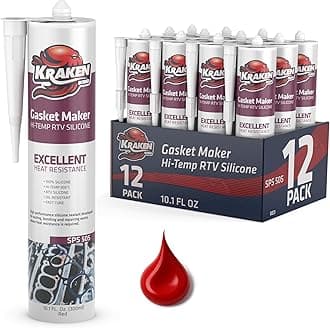 Kraken Bond Red RTV Silicone Gasket Maker, 12 Pack