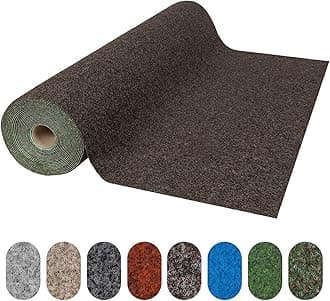 Floordirekt Wonder Colour Garden Matting, Lawn Carpet Balcony Rug, Durable and Weather Resistant Outdoor Matting, Lawn Turf Carpet, Balony Patio Matting (Choco, 100 x 250 cm)