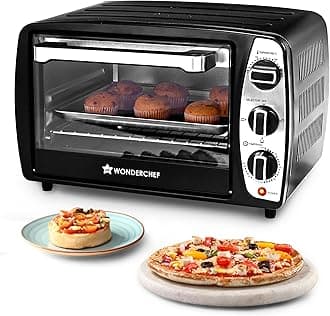 Wonderchef Oven Toaster Griller (OTG) 17 L | Bake, Grill, Roast | Auto-Shut Off | Heat-Resistant Tempered Glass | Customised Time & Temperature Control | Easy to Clean | 2 Year Warranty