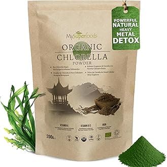 Chlorella Powder | Organic | 200g | Cracked Cell Wall | Energy & Natural Detox | High in Vitamin A, B12 & Iron | MySuperfoods